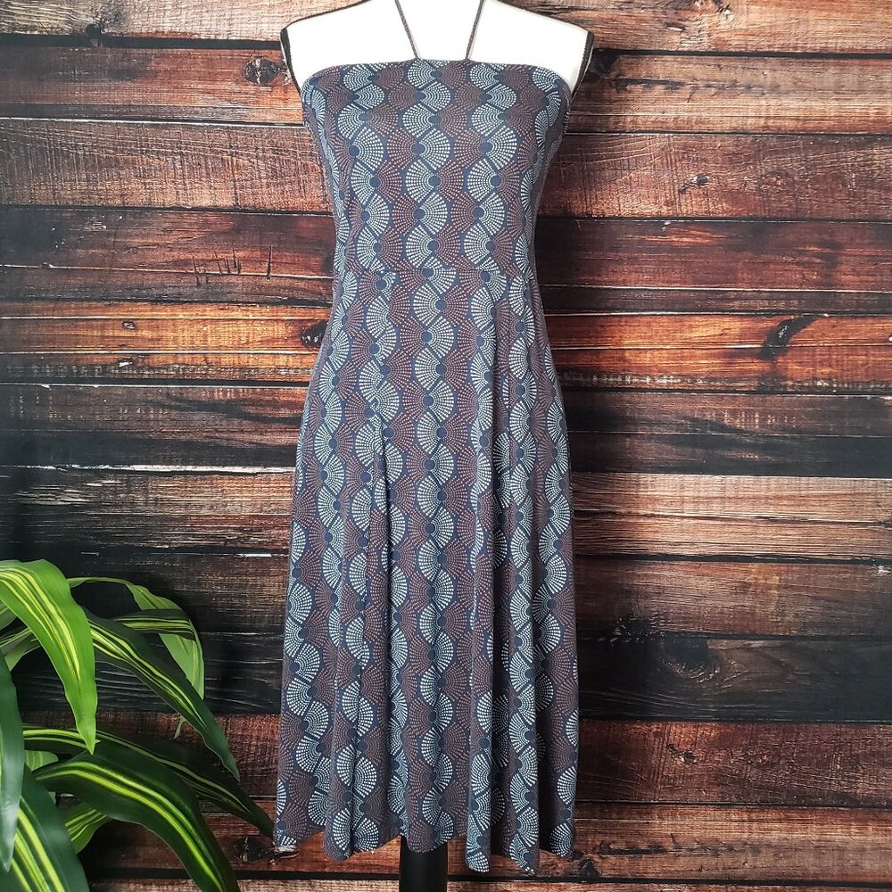 NWT Rosa Faia Beautyfull Dress S Viscose Convertible Skirt Blue Bohemian